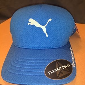 Mens Rickie Fowler Blue Puma Hat FlexFit